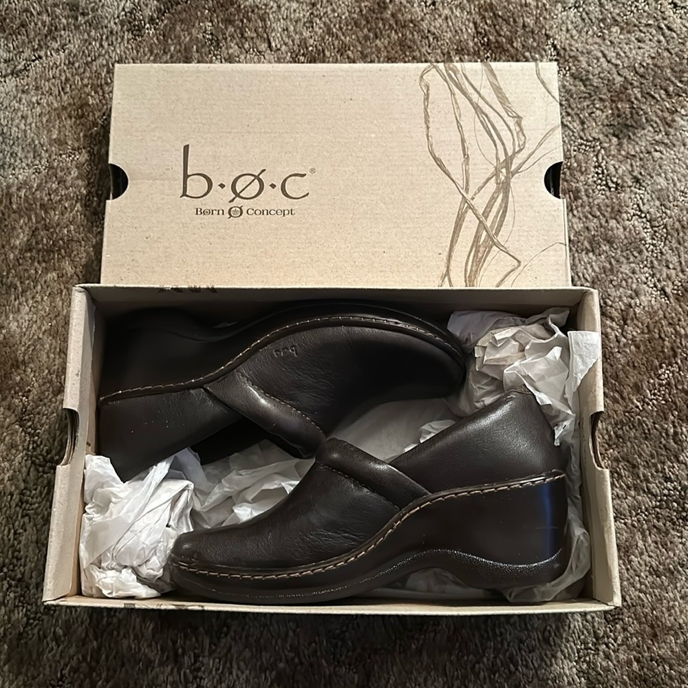 NIB Dark Brown B.O.C Born Concept Alexis Leather Shoes